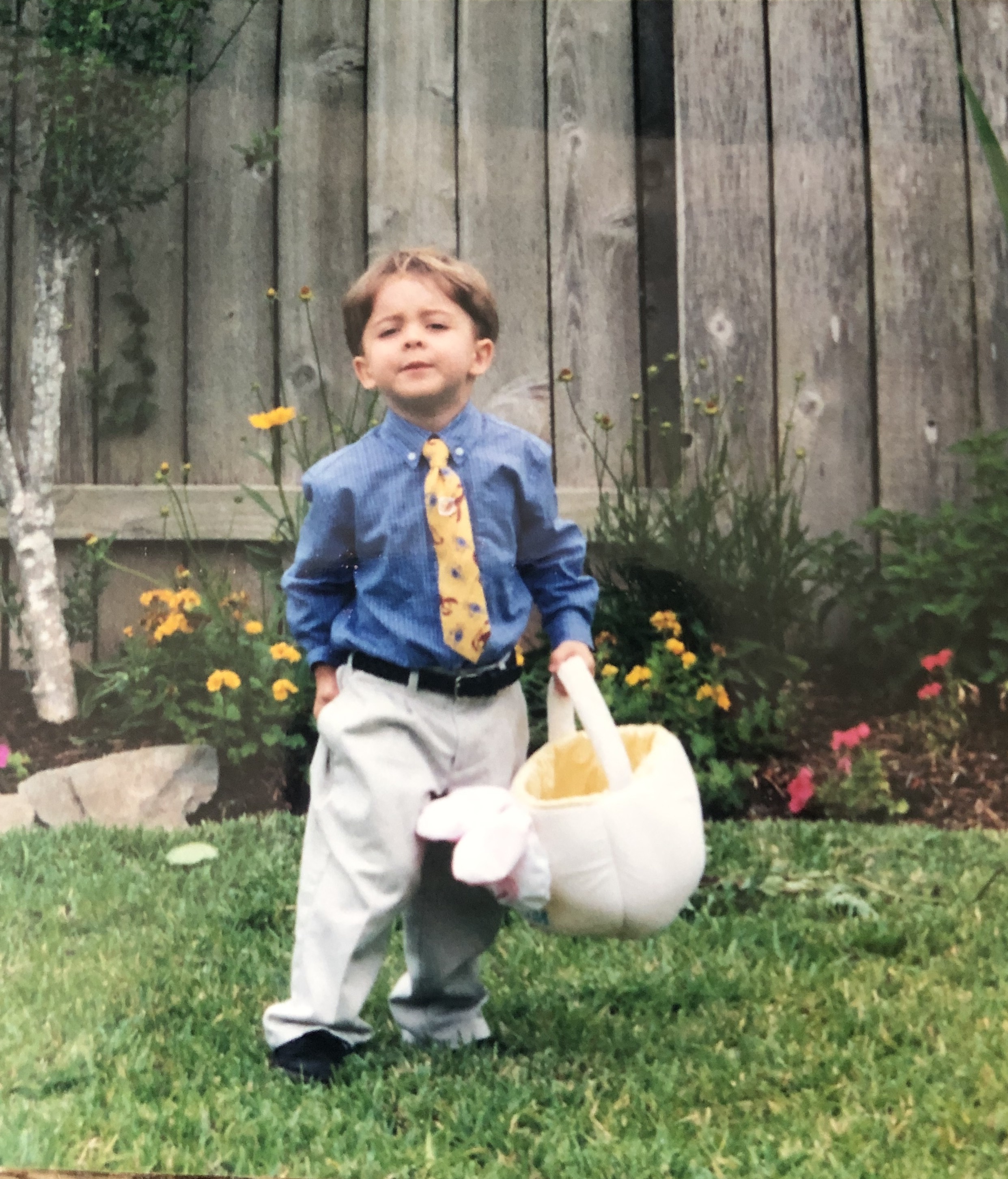 me as a child on Easter